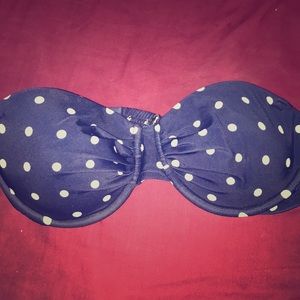 Strapless bathing suit top